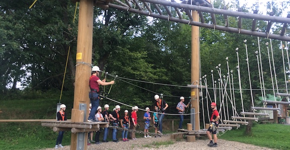 Nethinks Teamevent im Hochseilgarten